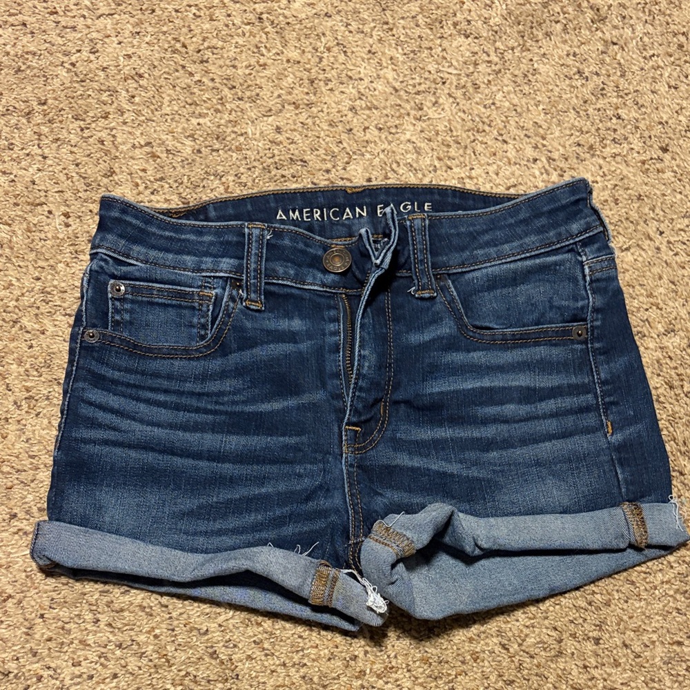 American Eagle Outfitters Dark Blue Jean Shorts